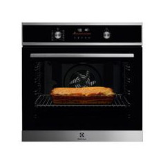 ELECTROLUX Horno Pirolit. 3 Multif. 9, Serie 500 SurroundCook, Cristal Negro/Inox, A+, 45 Auto prog,, Display Explore, M
