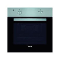 EDESA Horno convencional Inox, 4 programas de cocinado, 2 cristales en puerta con ventilacion tangencial, 1 Bandeja esmaltadas
