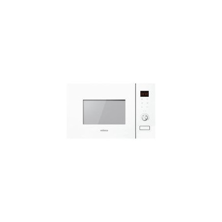 EDESA Microondas Integr. 20L, Cristal blanco, 800w, Display LED, Grill 1000w, Interior Inox, Plato 245 mm.