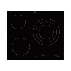 ELECTROLUX Vitro 3F, zona triple 27 cm, Controles (0-9), Indicadores de calor residual, Bloqueo de seguridad