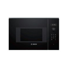 BOSCH Microondas 20L Integr. electronico, sin marco, 38 cm., 5 F., Asistente de limpieza con agua, Ap. lateral izquierda