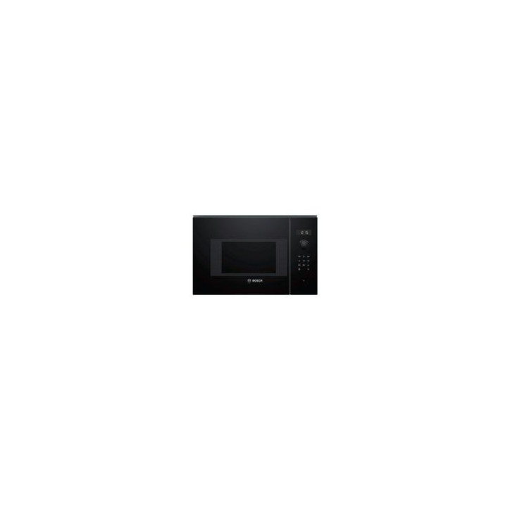 BOSCH Microondas 20L Integr. electronico, sin marco, 38 cm., 5 F., Asistente de limpieza con agua, Ap. lateral izquierda