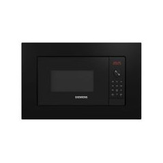 SIEMENS Microondas 20L Integr. con marco, Negro, 38 cm., Electronico LED, 8 prog. auto., Programacion electronica de paro