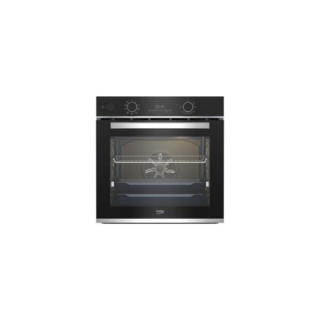 BEKO Horno Multif. 9, BEYOND, AEROPERFECT, Coccion Vapor con Tanque, Cristal Negro, Limpieza SteamShine, Rail Telescopico