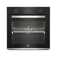 BEKO Horno Pirolit. Multif. 9, AIRFRY, AEROPERFECT, Coccion 3D, Negro/Inox, Rail Telescopico, A+