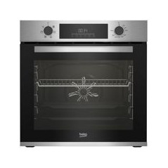 BEKO Horno Multif. 6, AEROPERFECT, A, INOX, Limpieza SteamShine, Display digital, Mandos escamoteables, 72 L