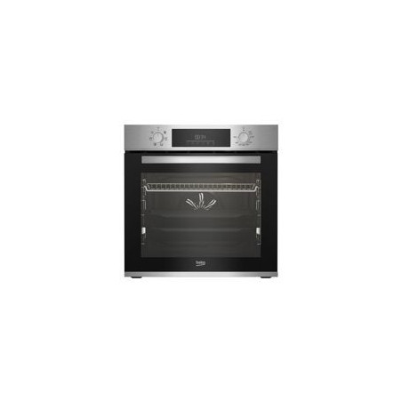BEKO Horno Multif. 6, AEROPERFECT, A, INOX, Limpieza SteamShine, Display digital, Mandos escamoteables, Rail Telescopico, 72 L