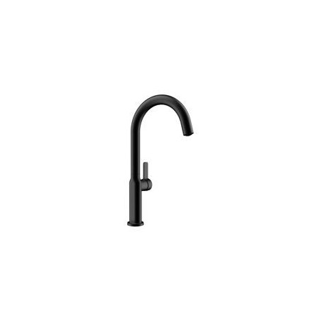 TEKA Grifo cocina IN 915 Negro, caño alto giratorio, aireador anticalcareo