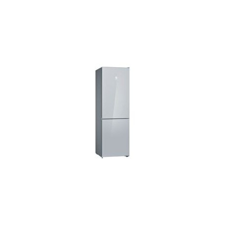 BALAY Combi NF 186x60x66, Puertas Cristal Blanco, D, ExtraCold/ExtraFresh, Tirador vertical integrado.