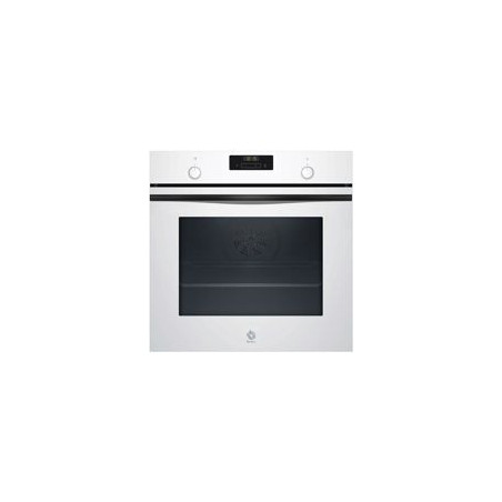BALAY Horno Multif. 7, A+, Aqualisis, Cristal Blanco, Control Comfort, Reloj electronico con programacion de inicio y paro