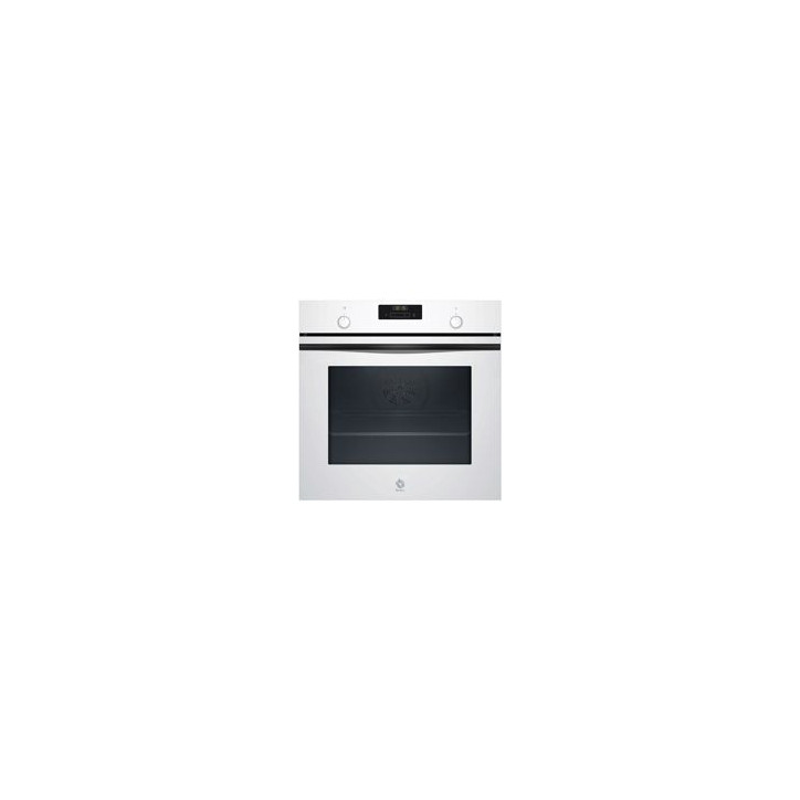 BALAY Horno Multif. 7, A+, Aqualisis, Cristal Blanco, Control Comfort, Reloj electronico con programacion de inicio y paro
