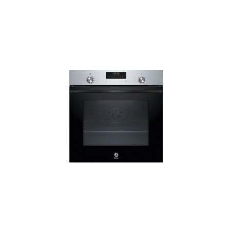 BALAY Horno Multif. 7, A+, Aqualisis, Ap. Abatible, Cristal negro/inox., Control Comfort, Railes 1 nivel, Mandos ocultables.