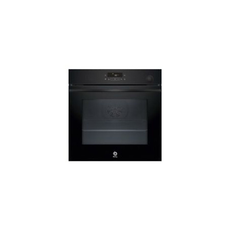 BALAY Horno Multif. 8, con f. vapor Plus y f. freidora de aire, A+, Aqualisis, Cristal Negro, Control tactill, 15 recetas