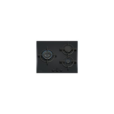BALAY Encimera cristalgas 3F Gas Nat., 9 niveled de llama, wok 4 kW., Gas Stop, parrillas hierro fundido aptas lavavajillas