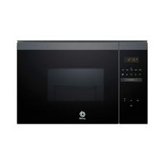 BALAY Microondas Integr. 25L sin marco, Aqualisis, Ap. lateral izquierda, Cristal Negro/Grafito, Control Deslizante, 8 recetas