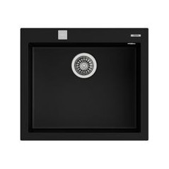 TEKA Fregadero FORSQUARE 50.40 TG V.AUTO NEGRO