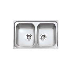 TEKA Fregadero Inox STARBRIGHT 80 E-XP 2C Ø, con orificio