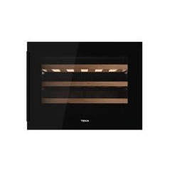 TEKA Vinoteca RVI 10024, Electronico, F, 24 botellas, display, BI, regulable (5-18º), 3 estantes madera, tirador, LED