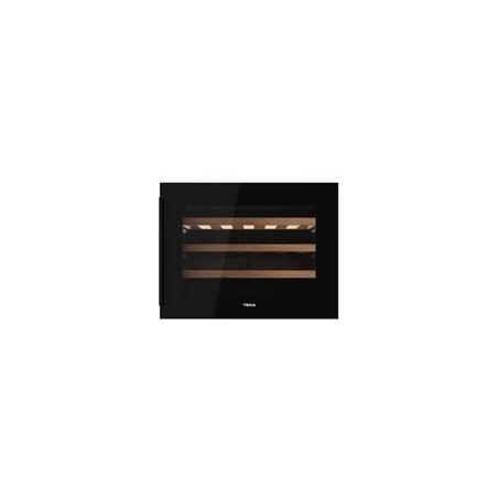 TEKA Vinoteca RVI 10024, Electronico, F, 24 botellas, display, BI, regulable (5-18º), 3 estantes madera, tirador, LED