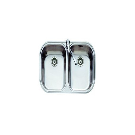 TEKA Fregadero Inox Stylo 2C 1Ø Inoxidable, con orificio