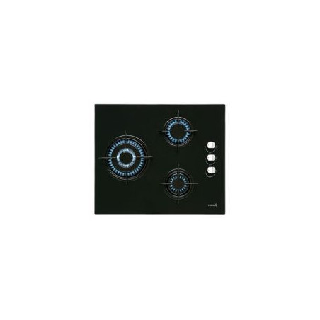 CATA Encimera cristalgas 3F, CIB 6021 BK, uso exclusivo gas butano