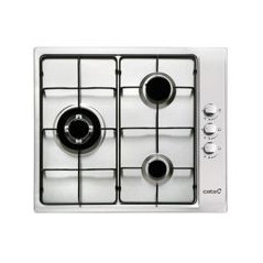 CATA Encimera Inox 3F, GIB 6021 X, Uso exclusivo gas butano
