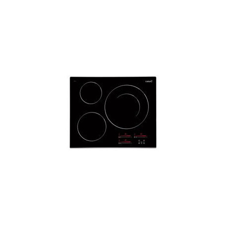 CATA Induccion 3F, INSB 6032 BK, zona doble 30 cm. bisel frontal, potencia contínua doble inductor, multi slider
