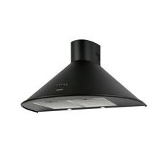 CATA Campana piramidal Q 7790 BK/L, Negra, 645m3/h, C